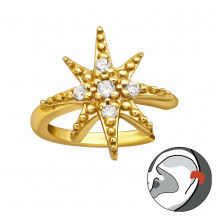Photograph of Northern Star - 925 Sterling Silver Ear Cuffs MS40879