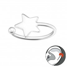 Picture of Star - 925 Sterling Silver Ear Cuffs MS44728