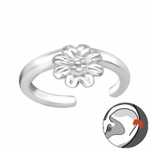 Image of Flower - 925 Sterling Silver Ear Cuffs MS45054