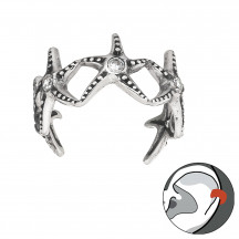 Image of Starfish - 925 Sterling Silver Ear Cuffs MS45298