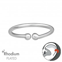 Photograph of Basic - 925 Sterling Silver Ear Cuffs MS47159