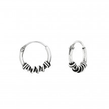925 Silver Bali hoops Wholesale Mainlysilver